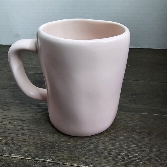 Rae Dunn Artisan Soul Mate Pink Coffee Mug Valentine's Day Farmhouse Magenta - Picture 6 of 10